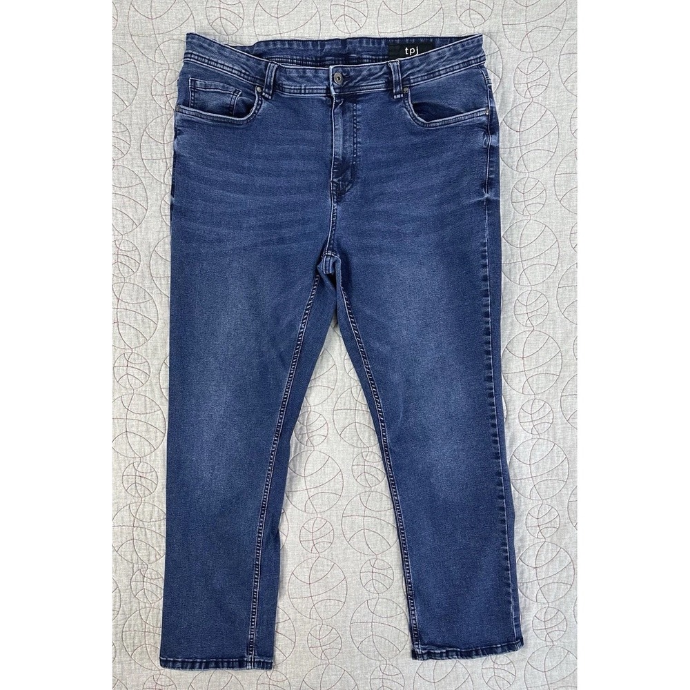 TPJ The Perfect Jean Athletic Fit Stretch Denim Blue Jeans / Men's 38x30